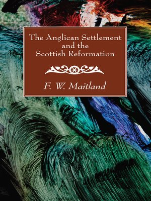 cover image of The Anglican Settlement and the Scottish Reformation